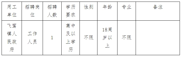 【寧德招聘】高中可報！寧德市蕉城區飛鸞鎮人民政府招聘